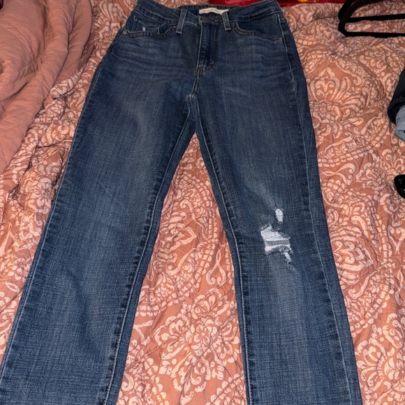 7 For All Mankind Dark Blue Denim Jeans - Picture 2 of 4